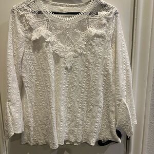 Chic White Lace Blouse for Women